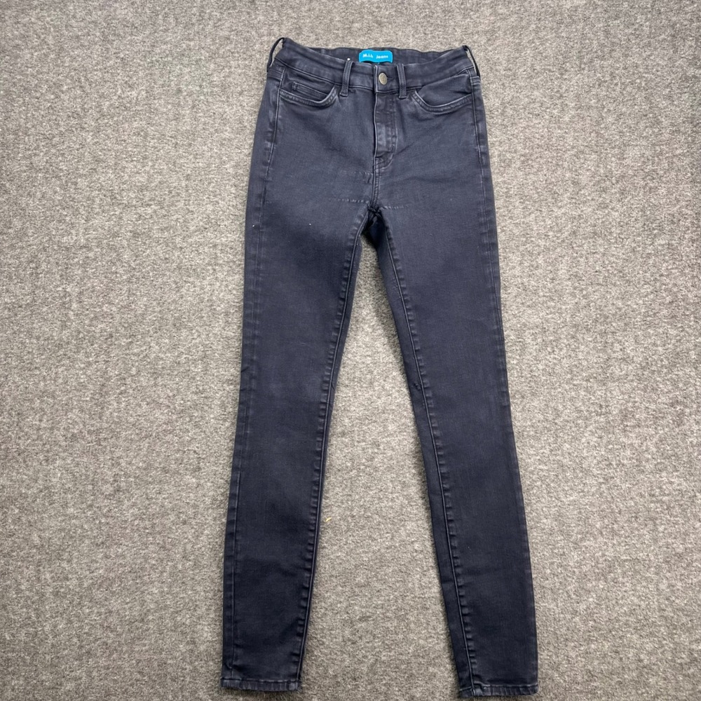 M.i.h Jeans Bodycon Skinny High Rise Dark Wash Blue Black Denim Pants Ankle